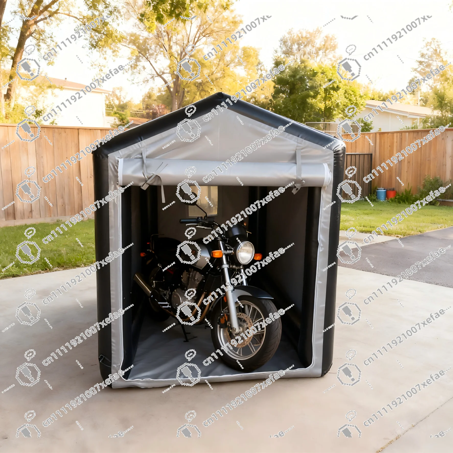 

Outdoor Inflatable Motorcycle Cabin, Inflatable Motorcycle Garage Cover, Waterproof Tent Storage Shed