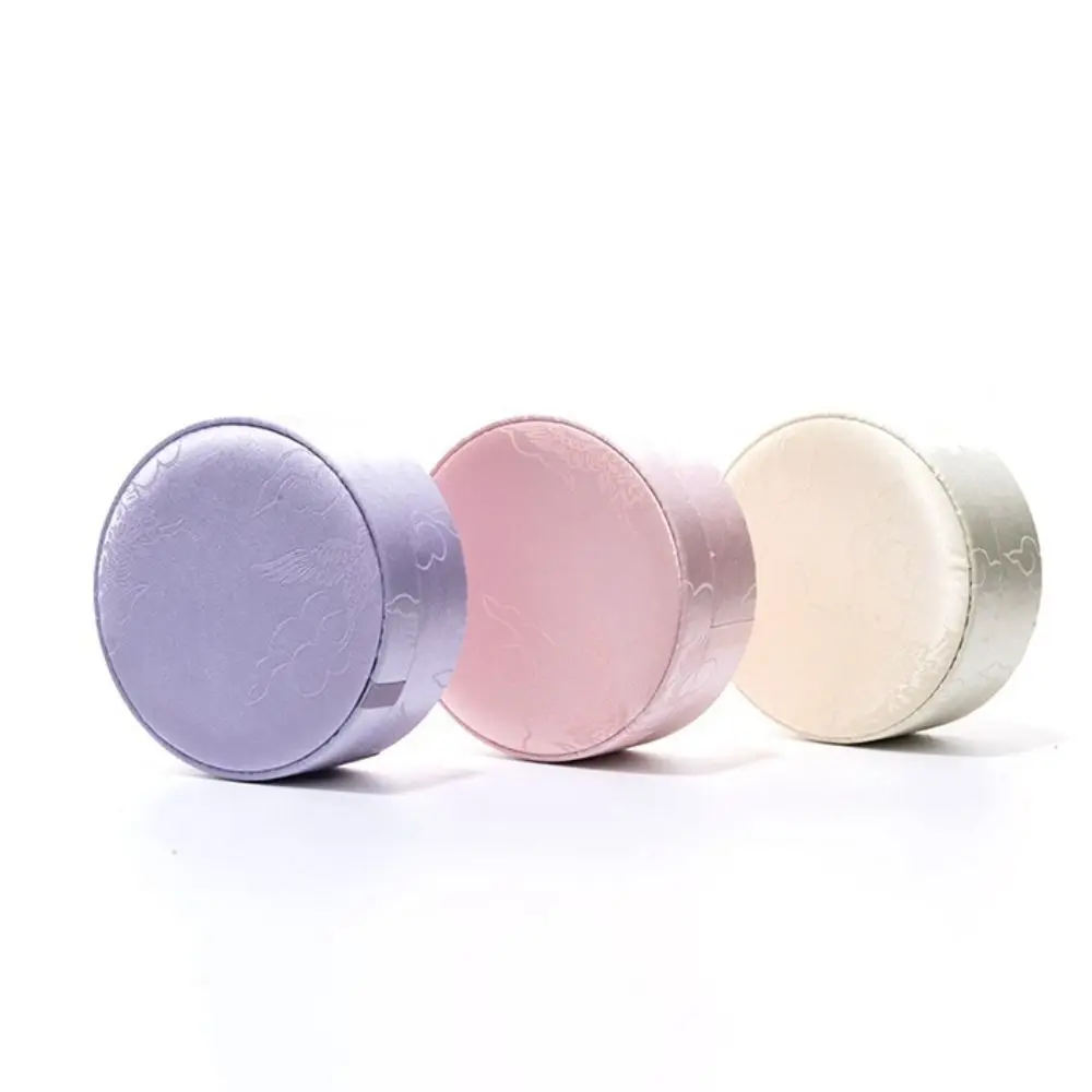 Soft Lined Embroidered Jewelry Box Satin Material Exquisite Embellished Bracelet Storage Box Colorful Pattern Beaded Design