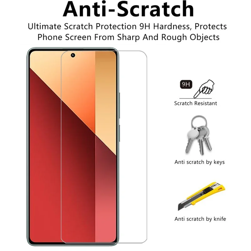 tempered glass for xiaomi redmi note 13 pro 4g 5g phone case note13 not 13pro procase back cover xiomi xaomi remi readmi red mi image 3