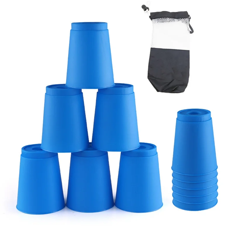 

12Pcs Kid Quick Stacking Cups Set Mini Speed Training Game Fun Stacking Cup Fast Paced Game For Boys Girls Durable Easy To Use