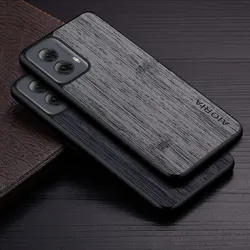 Case for Moto G Power Play Stylus 5G coque bamboo wood pattern Leather cover funda for motorola moto g power 5g 2024 case capa