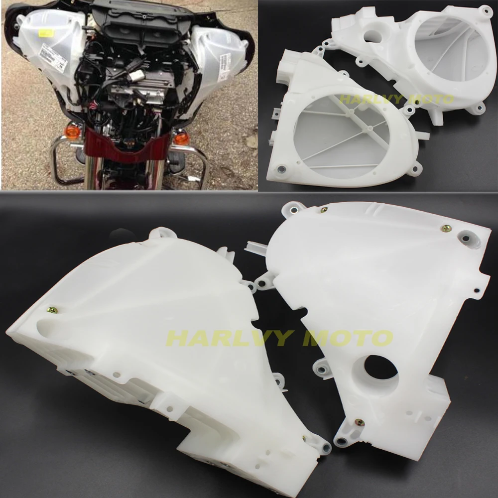 

ABS Plastic Inner Fairing Speakers Cover For Touring Road King Street Electra Glide 2014-2016 15 New