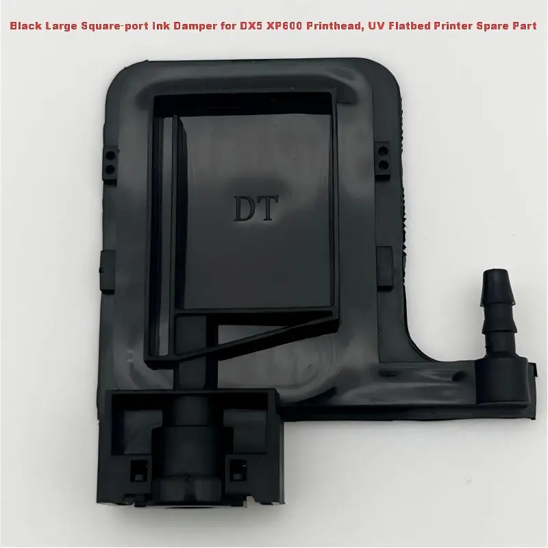 Black Large Square‑Port UV Ink Damper Fit Epson DX5 XP600 I3200 4720 Printhead for UV Flatbed Printing Machine