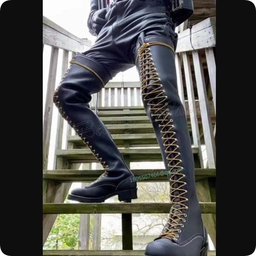 Bottes croisées en corde avant - Men'S Shoes Yellow And Black avis et prix