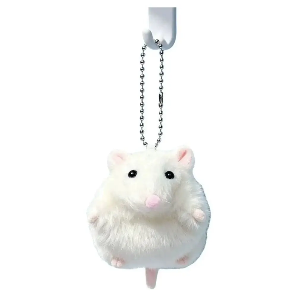 Adorable Bean Bag Hamster Pendant Stuffed Animal Bag Charm Fluffy Mouse Keychain Backpack Kawaii Rat Plush Doll Birthday Gift