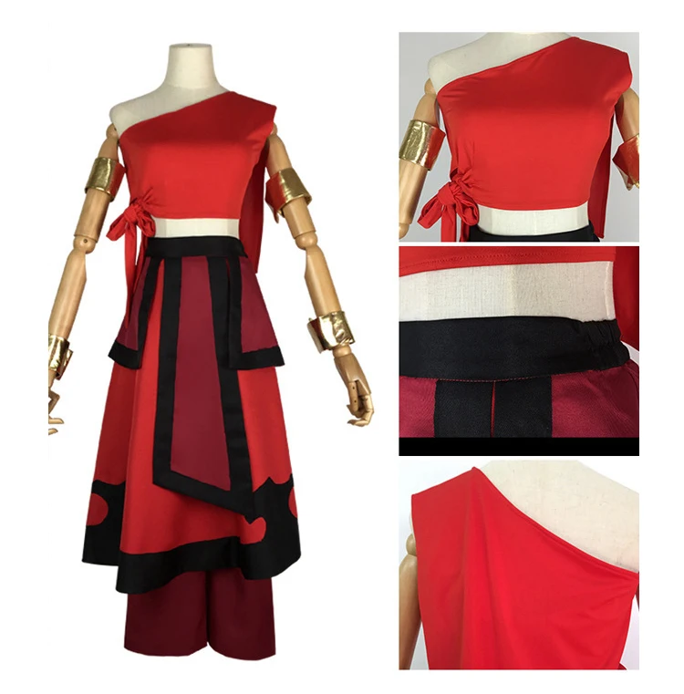 Anime Film Avatar: De Laatste Airbender Katara Jurk Cosplay Kostuum Avatar Aang Uniform Set Vrouw Man Kleding Halloween Kostuum