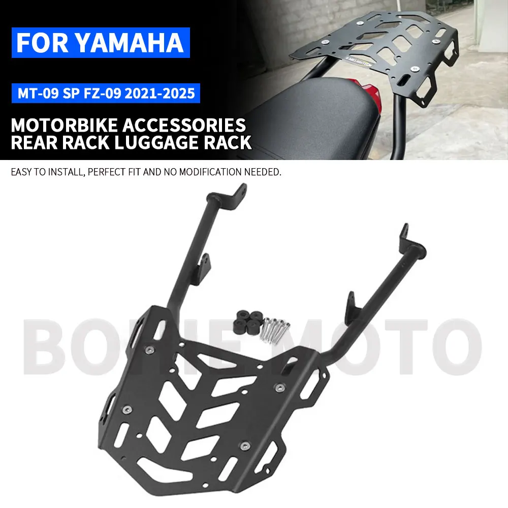 

Fit for Yamaha MT-09 SP FZ-09 2021-2025 2024 2023 Motorcycle Rear Rack Luggage Rack Carrier Shelf Top Box Holder Support Bracket