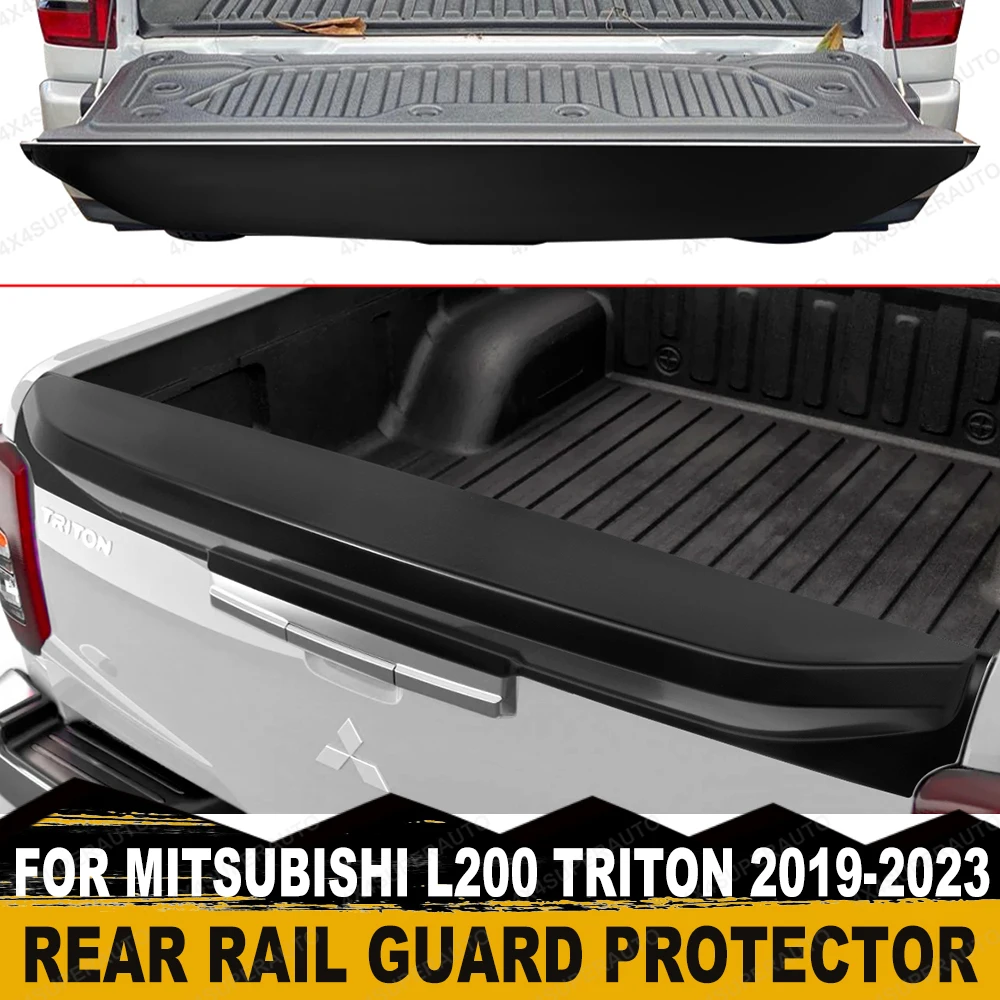 Rear Spoiler Cover For Mitsubishi L200 Triton 2019-2023 MR ABS Tail Gate Rail Guard Truck Cover Protector Car Styling Accessorie