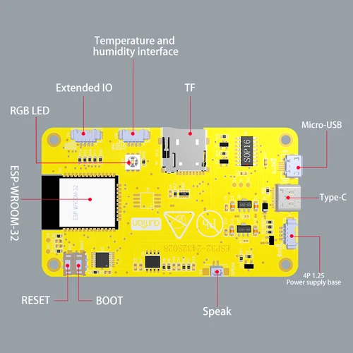 Imagen 2 del producto Pantalla inteligente ESP32 MCU de 2,8 pulgadas para Arduino LVGL WIFI Bluetooth WROOM pantalla táctil 240*320 módulo TFT LCD con tutoriales gratuitos
