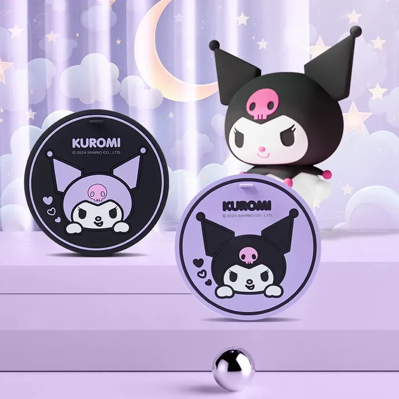 2Pcs Sanrio Kuromi Car Coasters Kawaii Cartoon Anime Car Coaster Cute Storage Anti-Skid Mat Accessories Decorate Girls Gift view 2