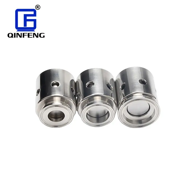 QINFENG SS304 Sanitary Stainless Steel Quick Install Clamp End 1.5 Inch Exhaust Vacuum Air Release Valve