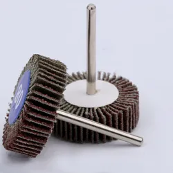 5/10 pcs Sandpaper Grinding Flap Wheel Discs Rotary Shutter Polishing Head Mandrel Buffing Wheels Sand Impeller Emery Abrasive