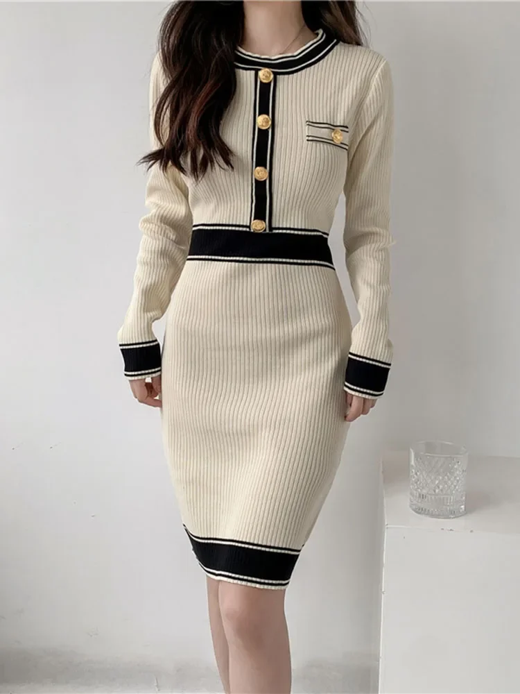 Elegant Knit Slim O… - image