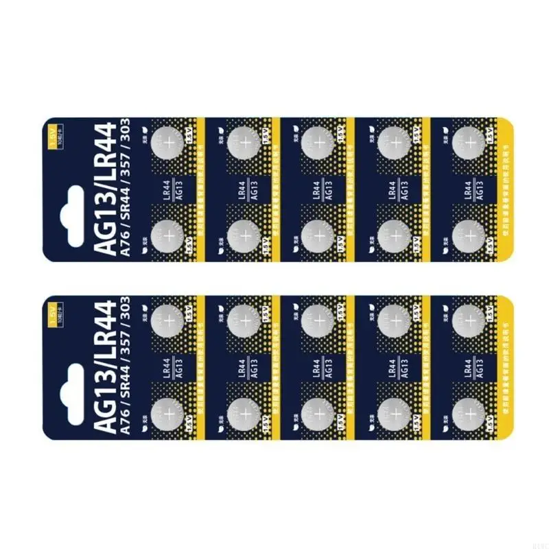 Conveniente batería celda botón LR44 para reloj