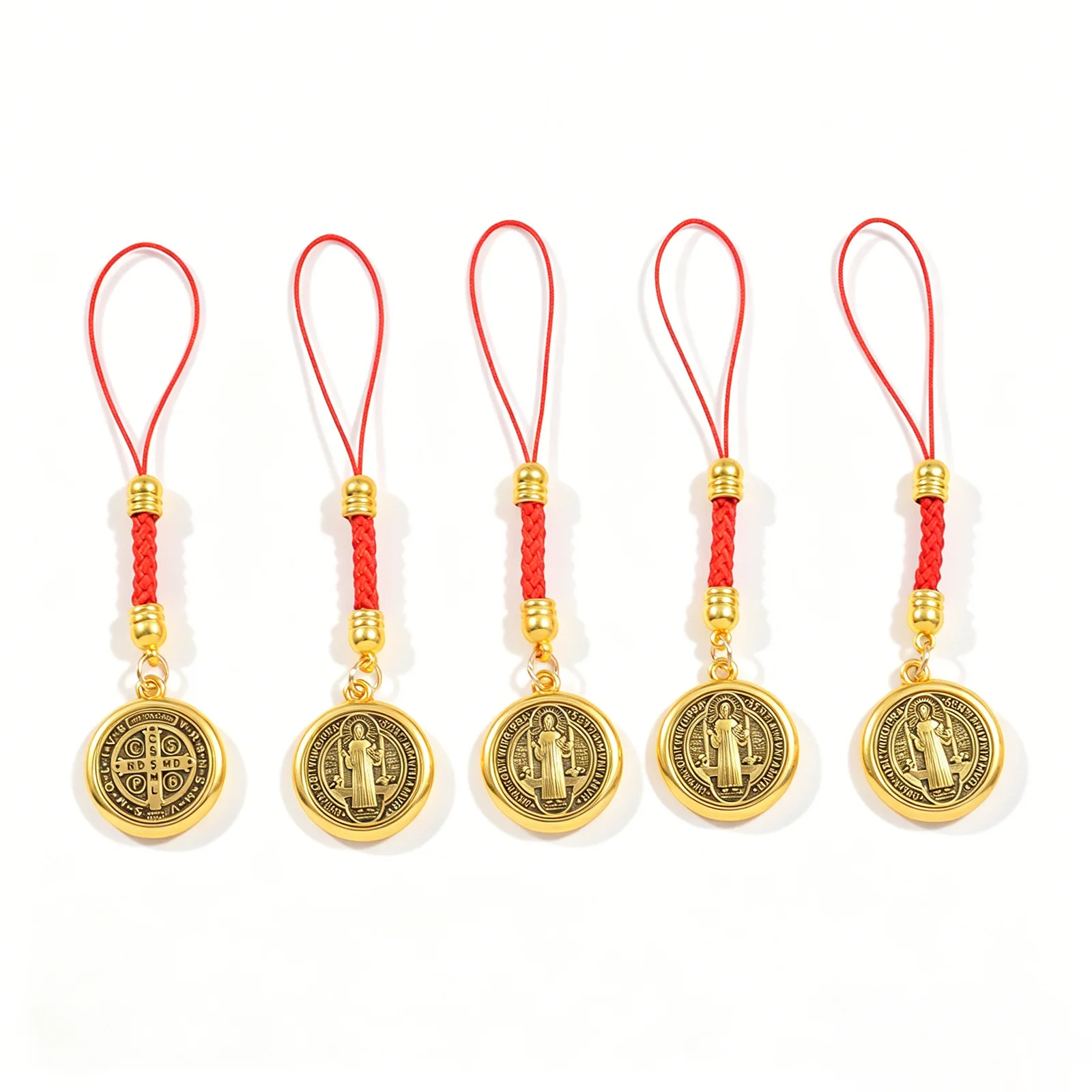 Best-selling Vintage Alloy Jewelry Double-sided cross pendant Religion Pray Accessories Dropshipping