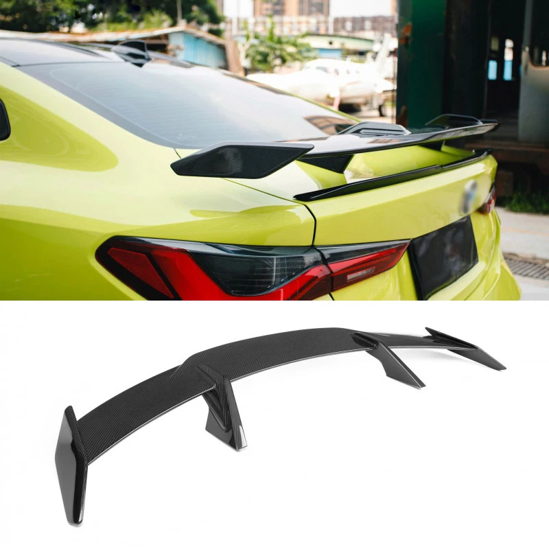 M3 M4 Style Carbon Fiber Spoiler Rear Wing Performance Fit For M3 G80 M4 G82