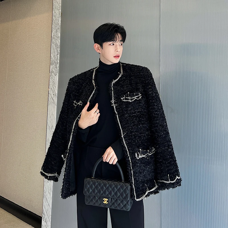 

Мужская зимняя куртка-бомбер из плотной ткани, модная молодежная модель, весна-осень, длинная...