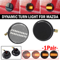 2Pcs Led Dynamic Arrow Blinker Indicator Side Marker Turn Signal Light For Mazda MX5 MX-5 Mk1 Mk2 Mk3 1989-2015 NA NB NC Canbus