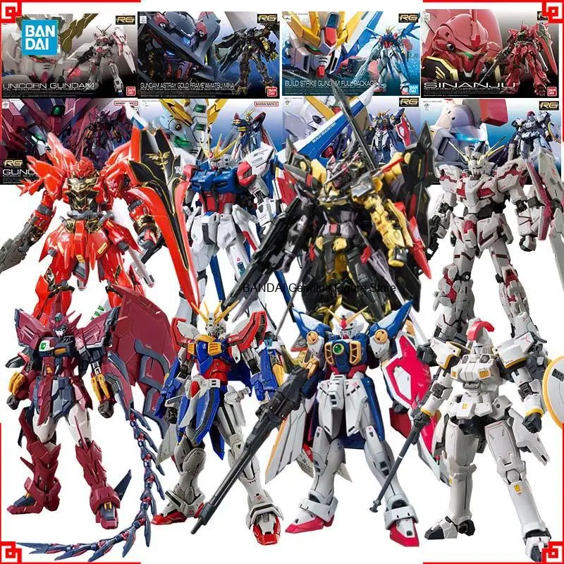 Bandai Gundam Modellbausatz RG Epyon God Wing Tallgeese EW Unicorn Astray Gold Amatsu Actionfigur Gunpla Anime-Figuren Spielzeug Geschenk