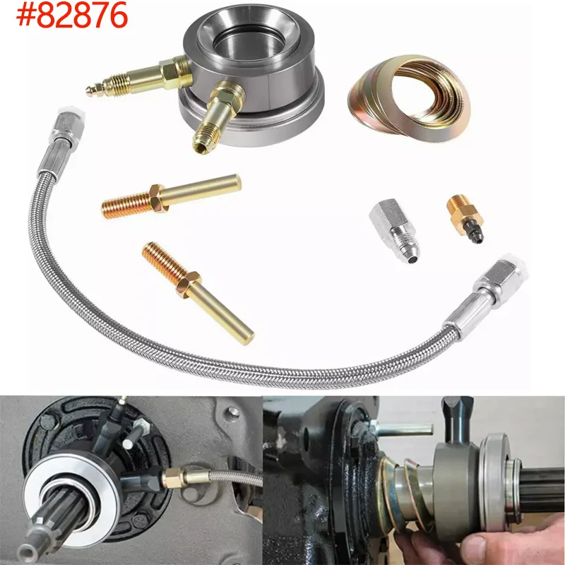 YMT Replace for 82876 T-5 Stock Clutch Hydraulic Throwout Bearing & Hose Kit Fits for GM-Style Borg-Warner T-5 Transmissions