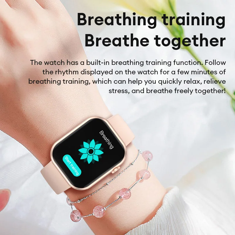 IP68 Waterproof Smart Watch HD Full Screen more Sport Modes Home Health Monitoring Device Smart Sports Watch Couple watches