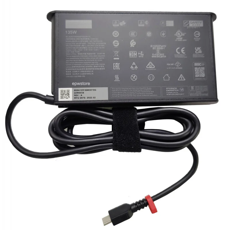 

Зарядное устройство переменного тока C+20V 6.75A 135W USB Type-C для Lenovo Legion Y730-15ICH