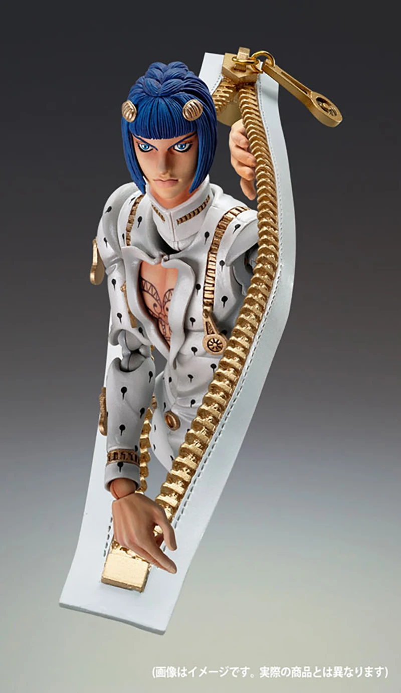 In Stock Original Medicos Entertainment Jojo No Kimyou Na Bouken Ougon No Kaze Bruno Bucciarati Mario Zucchero Action Figure
