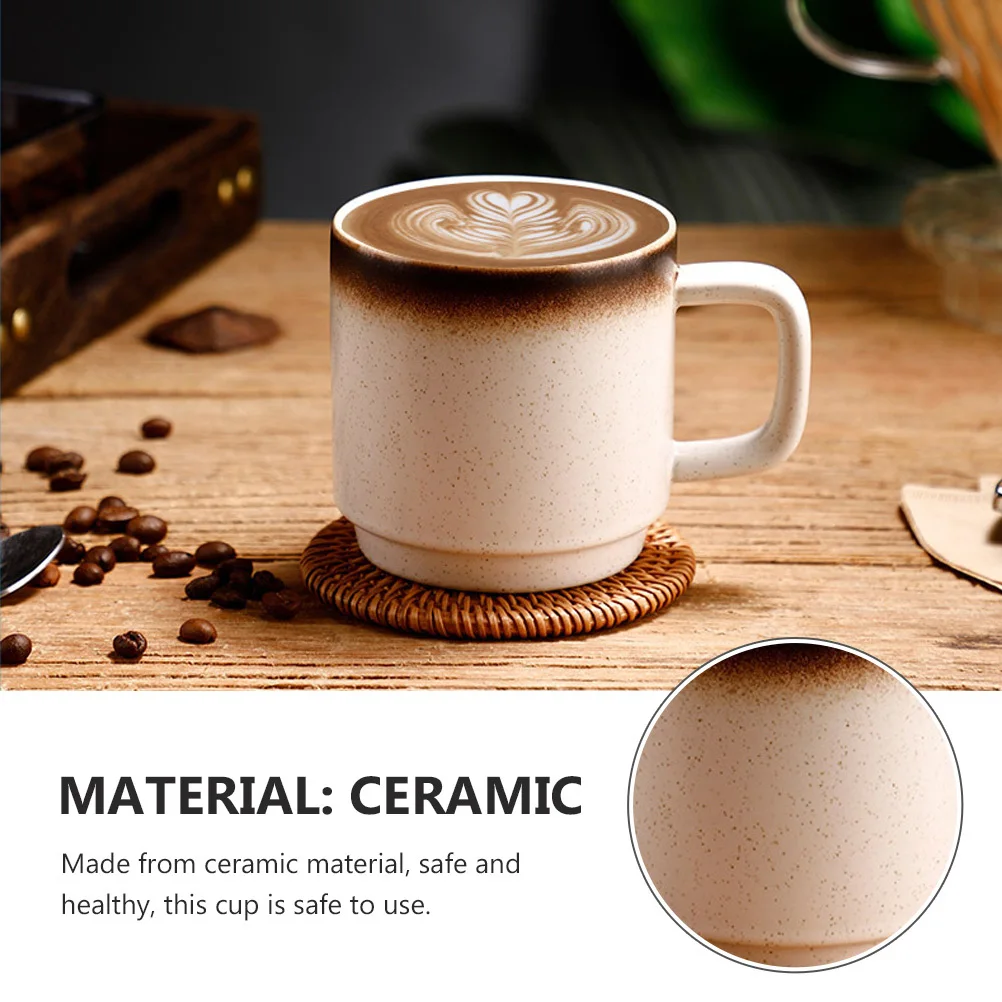 

Керамическая чашка для воды, стильный внешний вид, гладкая поверхность, без заусенцев, устойчивая к царапинам, подходит для домашнего офиса, ресторана, шведского стола, кафе