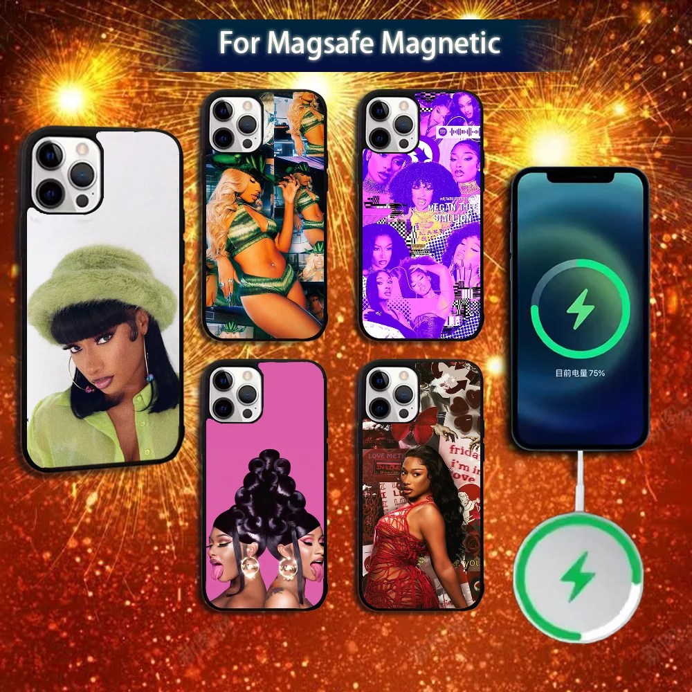 

Megan Thee S-Stallion Phone Case For iPhone 16e,16,15,14,13,12,11,Plus,Pro,Max,Mini Magsafe Magnetic Wireless Charging