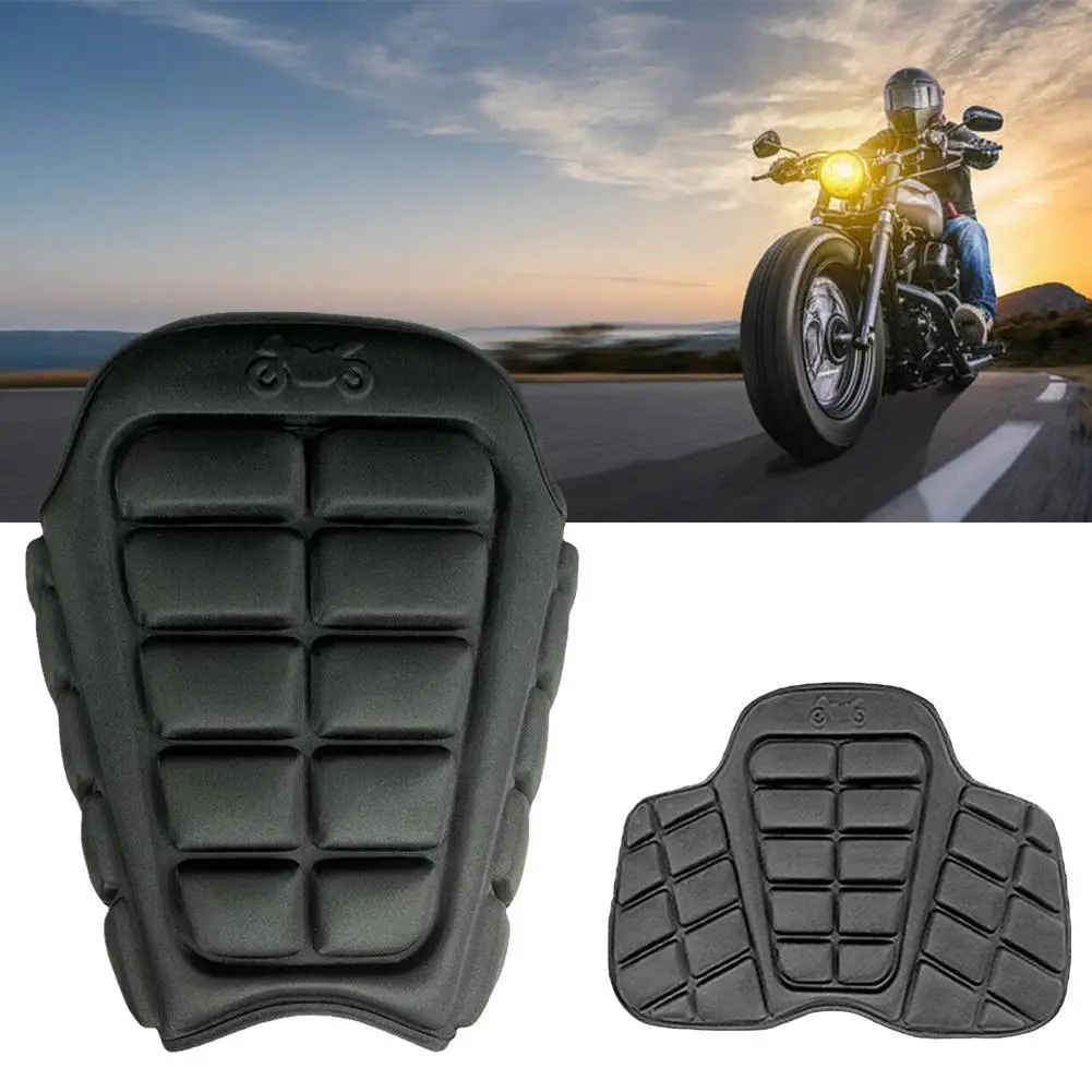 Universal 3D Air Comfort Gel Motorcycle Seat Cushion Cover Pad Motorbike Pillow Pressure Decompression Pad Cooling Relief F4L7