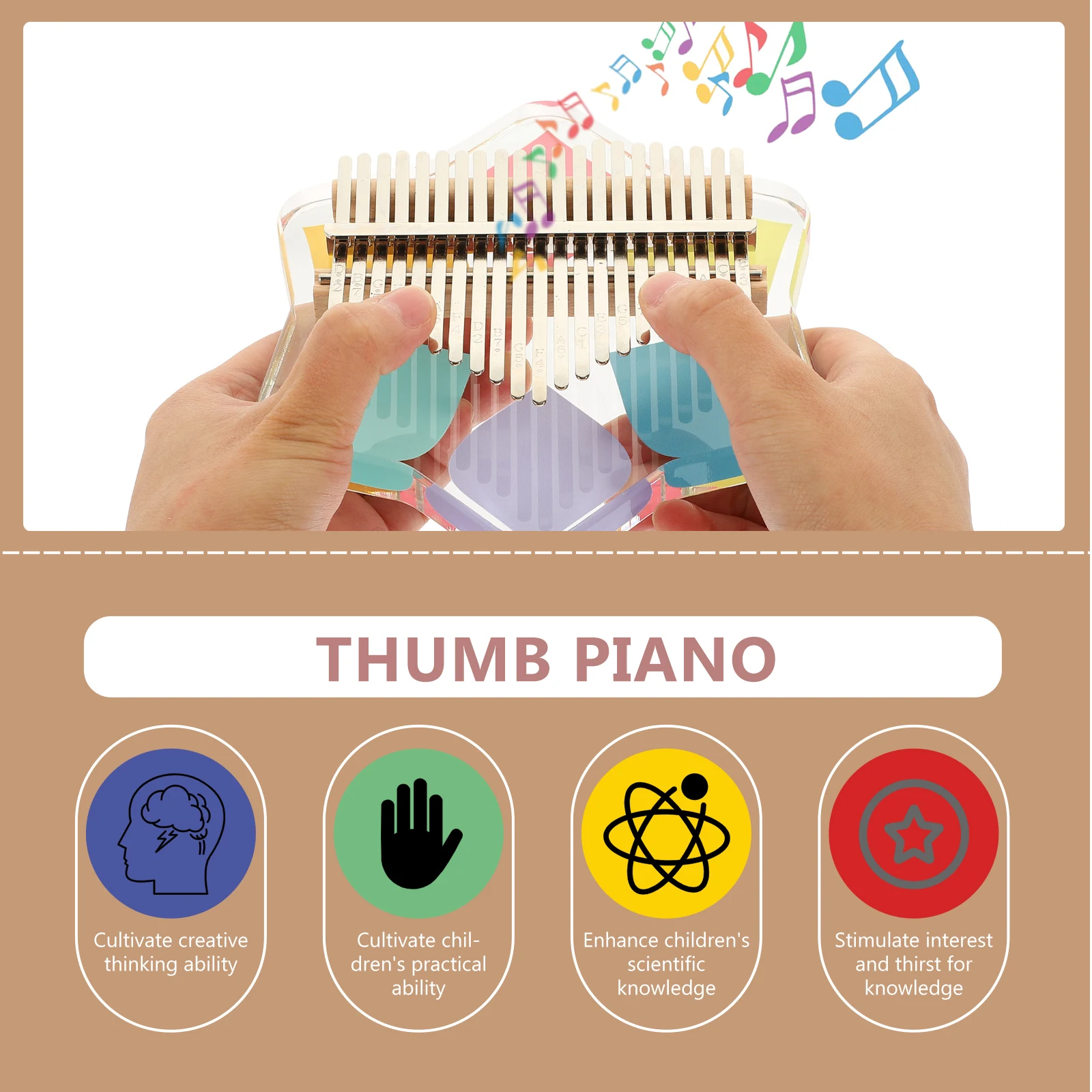 

Thumb Finger Piano for Adults Mini Kalimaba Kalimba Instrument Hand Beginners