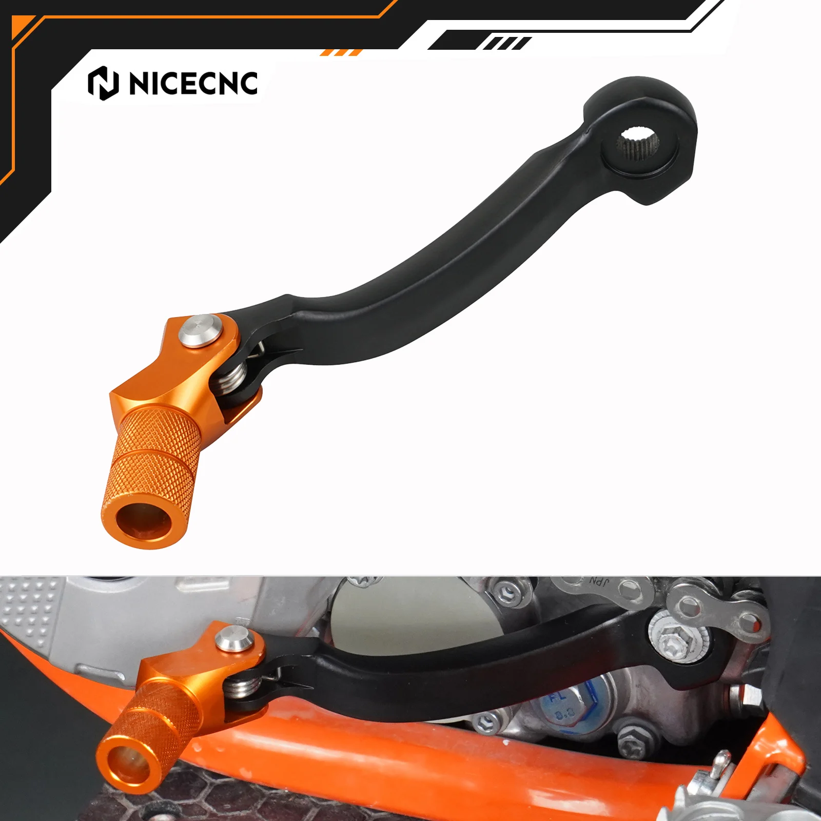 NICECNC For KTM 690 ENDURO R 2014-2018 EXC 300 SX 125 SXF 450 EXC-F 350 XCW 500 TPI 6D Six Days 2004-2023 Forged Shift Lever