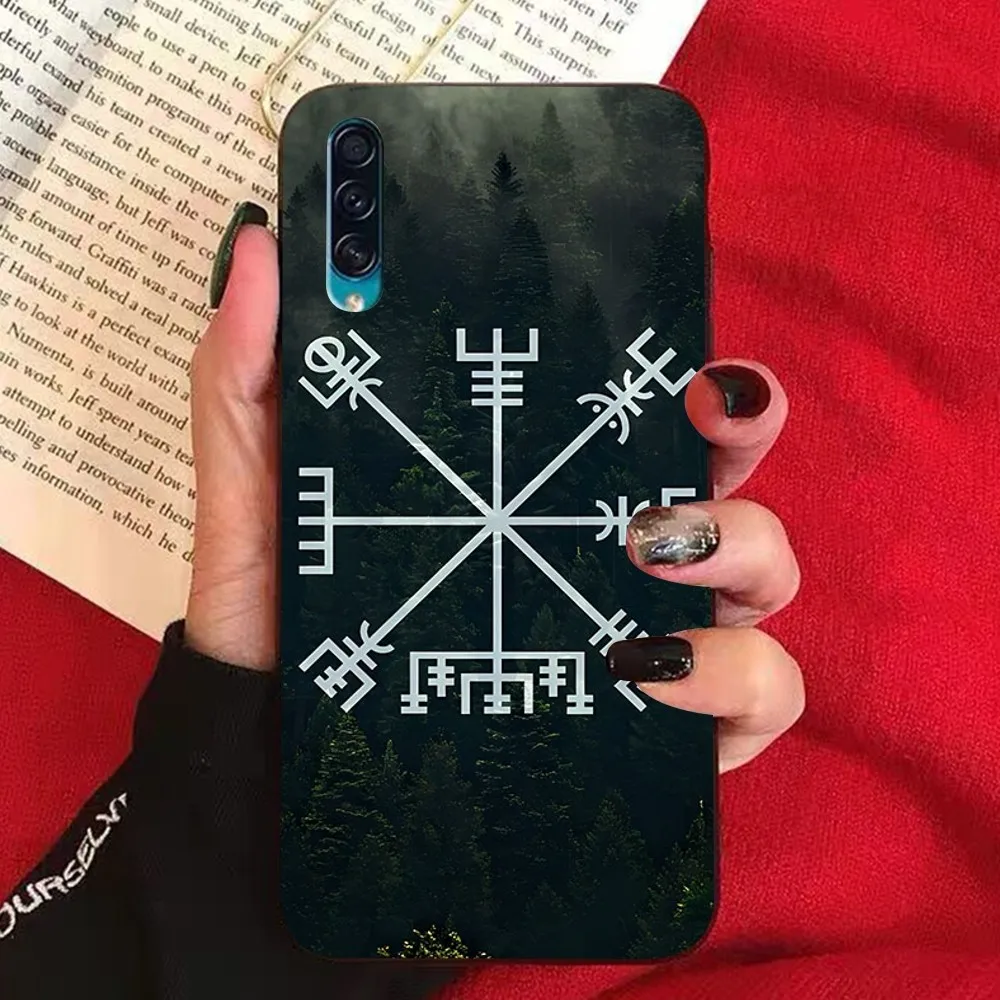 V-Viking Vegvisir Logo Phone Case For Samsung A 10 11 12 13 20 21 22 30 31 32 40 51 52 53 70 71 72 73 91 13 Shell