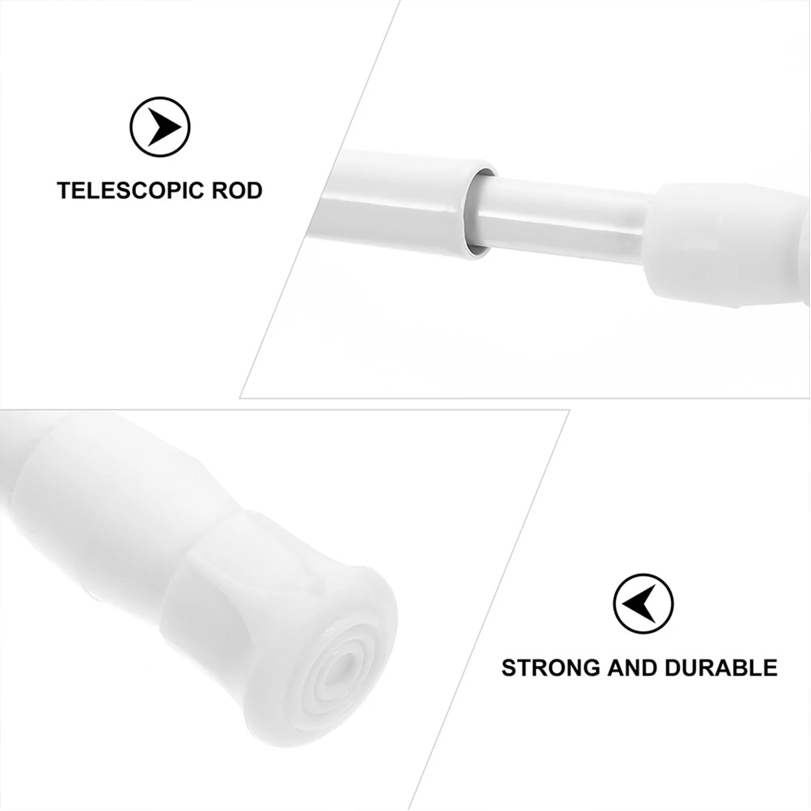 

Бытовая телескопическая карнизная пружинная натяжная карниз из нержавеющей стали, нескользящая многофункциональная сушилка для одежды для душа без сверления