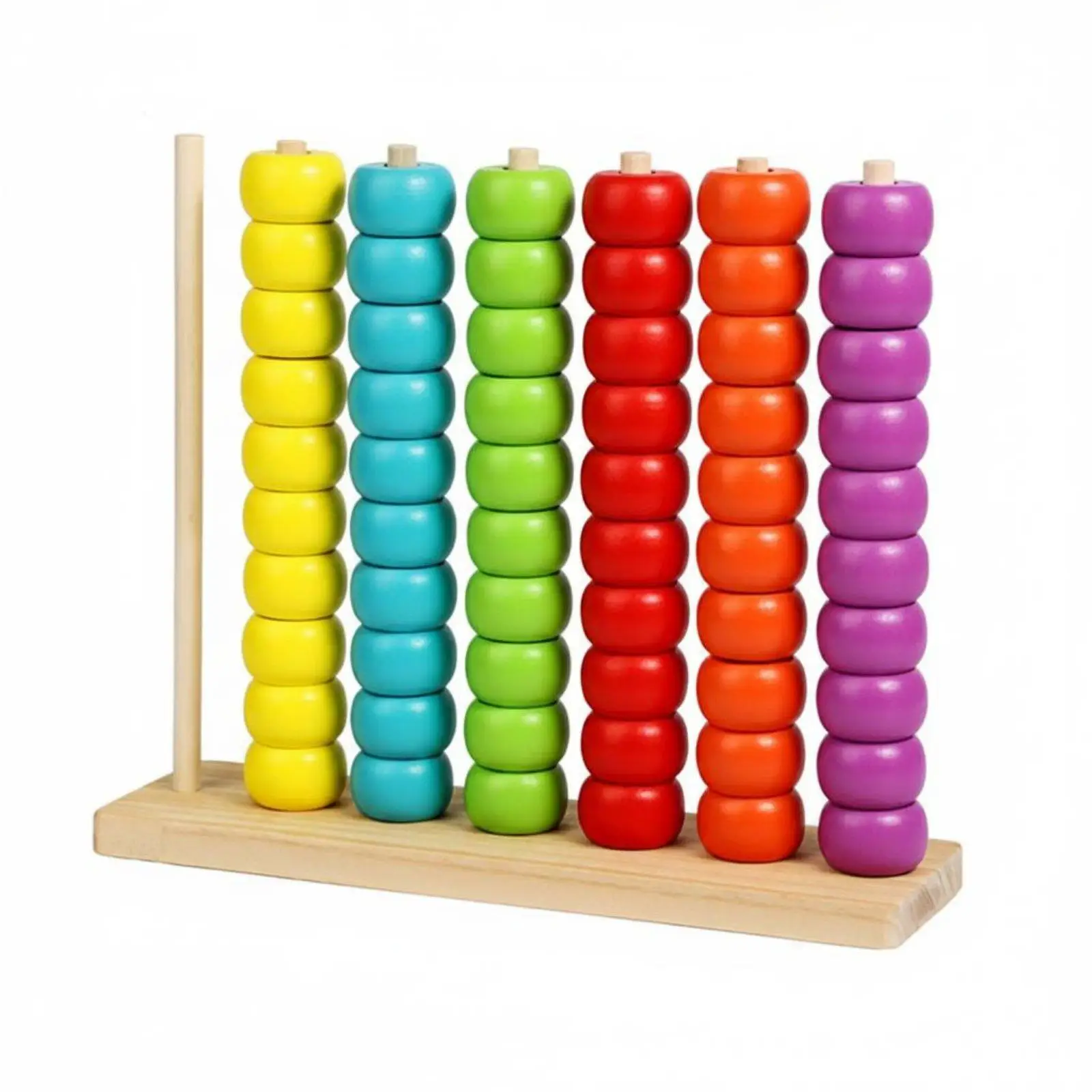 Colorful Abacus Color Shade Recognition Wooden Bead Counter Early Education Kids Counting Rack for Preschoolers, Young Children,