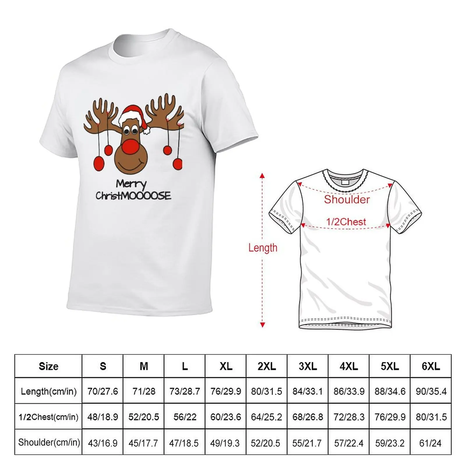 Christmas Moose- Merry Christmoose T-Shirt basketball graphic tees graphic t shirt vintage cotton t shirt men
