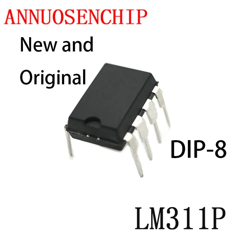 10PCS New And Original DIP8 LM311 DIP 311P DIP-8 DIFFERENTIAL COMPARATORS WITH STROBES IC LM311P