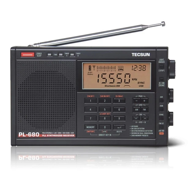 2024 New Tecsun PL-680 fm radio portable high performance full band digital tuning stereo radio FM AM SW SSB Radio Receiver