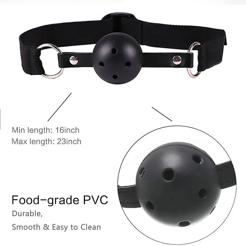 BDSM عبودية أطقم بولي Leather الجلود ضبط النفس مجموعة أصفاد طوق أقنعة سيليكون الفم المكونات الجنس لعب للنساء الأزواج SM ألعاب الكبار #5