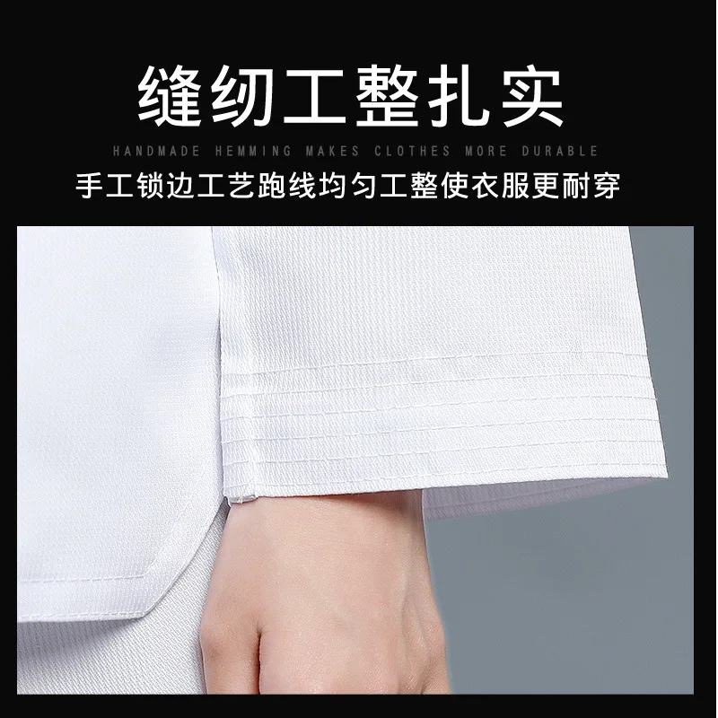 Taekwondo Clothing Children\'s Adult Long-sleeved Short-sleeved Cotton Men Women Spring Summer Karate Clothing Training Suit