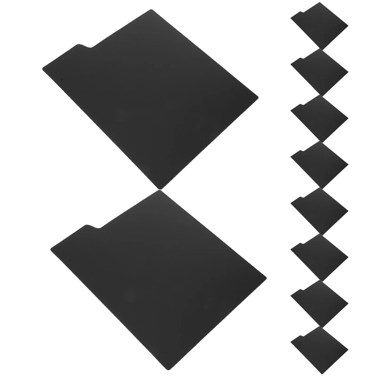 

10 шт. разделителей для виниловых пластинок, черные пластиковые разделители для полок, 6x5 дюймов, карточки-разделители для альбомов, органайзер для коллекции пластинок, сортировка