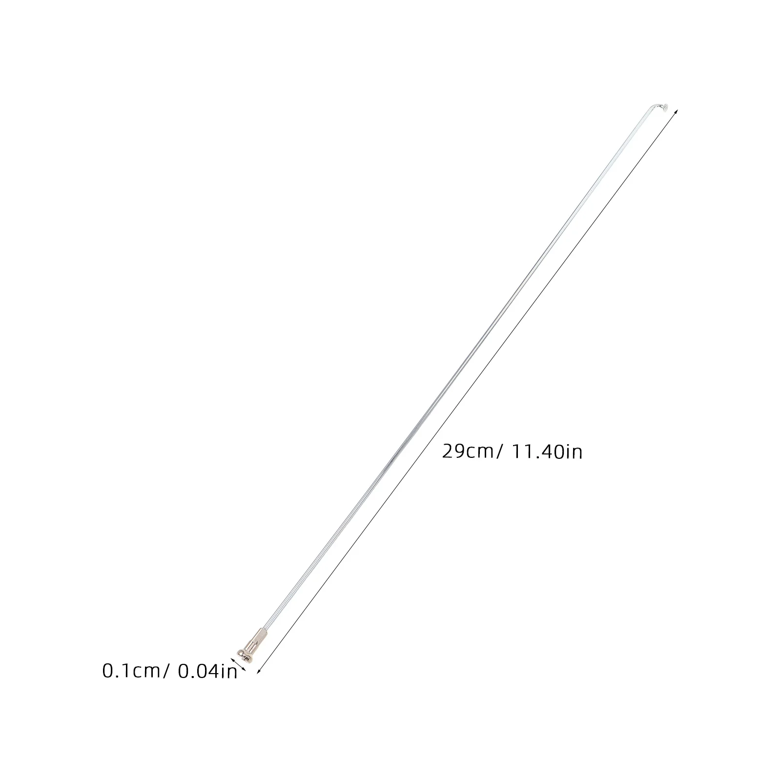 36Pcs Bike Spokes Galvanized Steel 290Mm 14G J Bend Mountain Bike Spokes Replacement Kit Road Bicycle Wheel Wheel Spoke