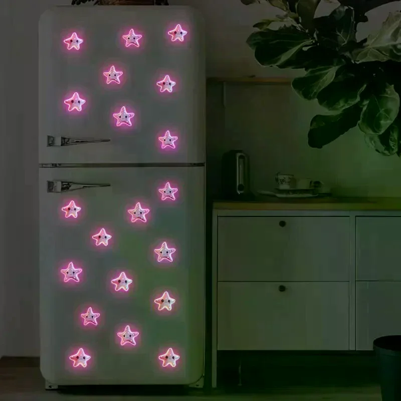Lotus Glow-in-the-Dark Toilet Sticker Bathroom Toilet Lid Decoration Ambiance Decorative Sticker Wall Decor Decal Self-Adhesive