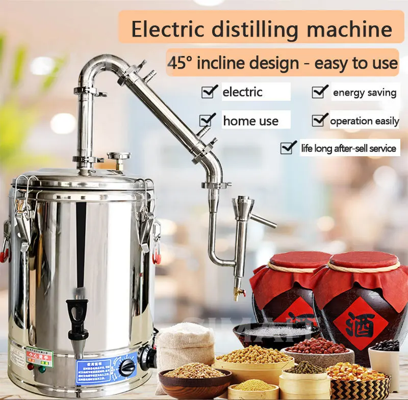 50L Distilling Column Alcohol distiller Electric Distilling Equipment for Wine & Beer Brewing Machine Destillation Column Kit