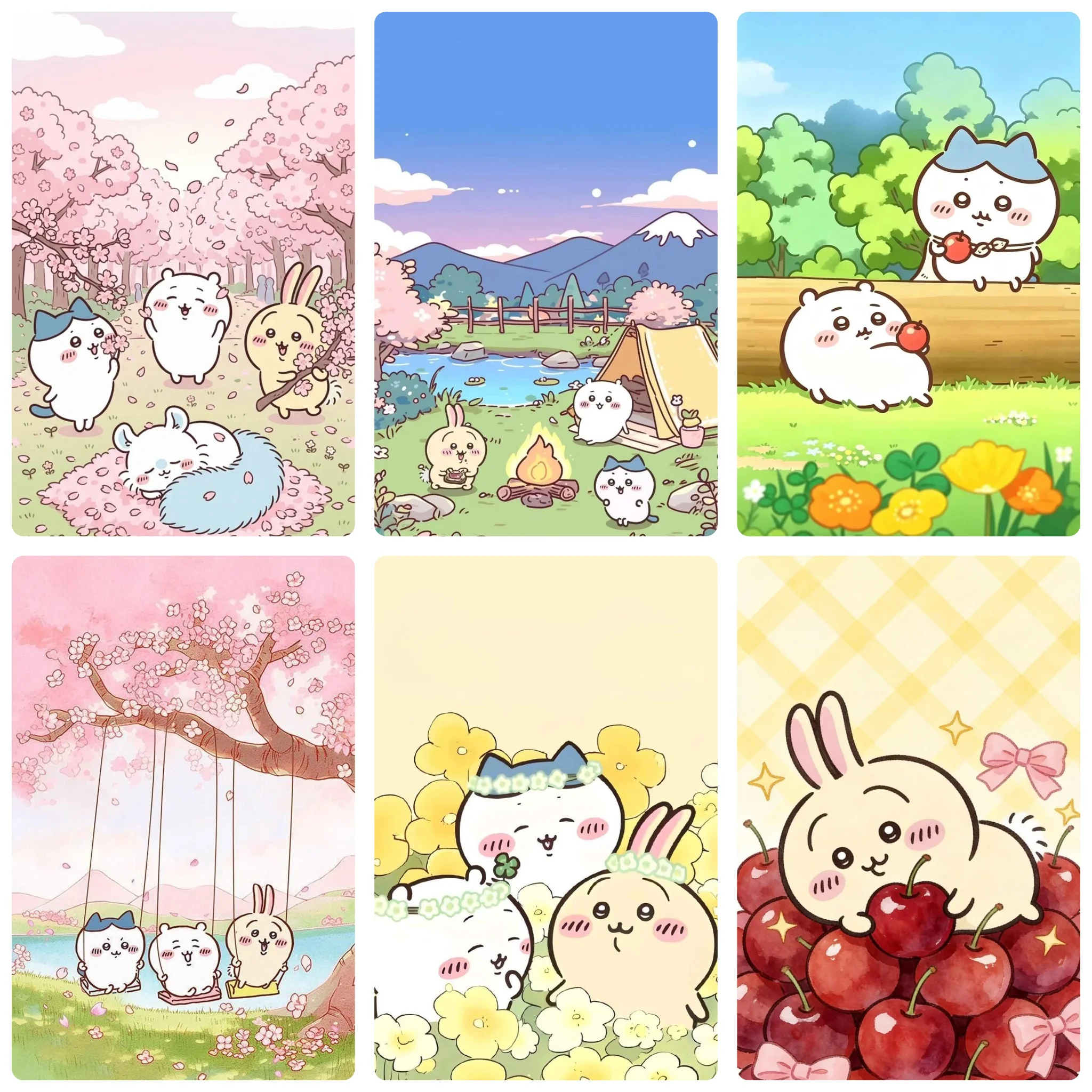Wallpaper Art And Craft - DIY 5D Diamond Painting, Chiikawa Cute