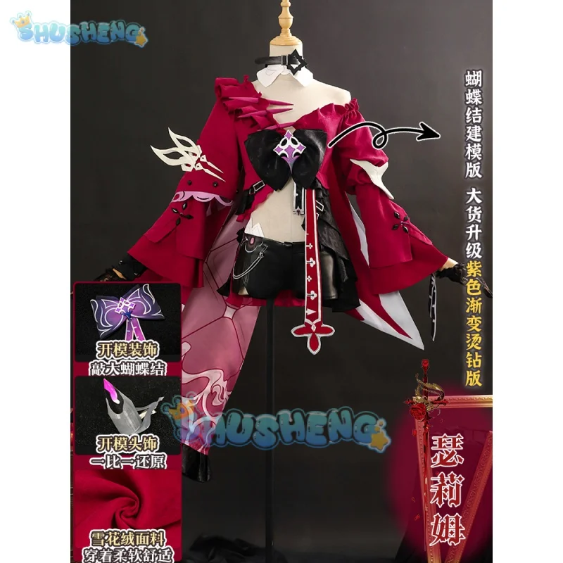 Thelema Nutriscu Cosplay Costume Wig Game Honkai Impact 3 Honkai Star Uniform Dress Hairpin Stockings Cloak Halloween Party