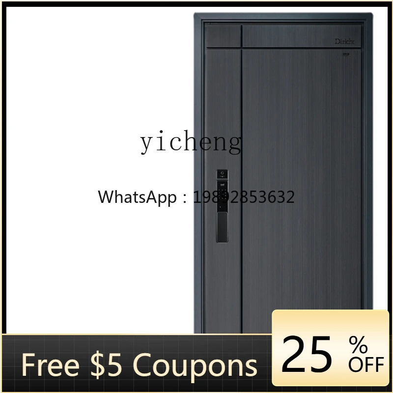 

ZZc Anti-Theft Door Household Grade a Zinc Alloy Door Smart Lock Integrated Safety Door