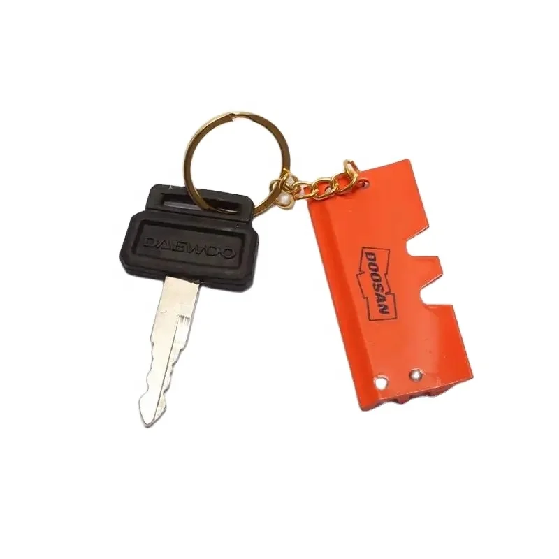 For Doosan Daewoo Keychain DH150/200/215/225-5/6/7 Excavator Parts Ignition Door Lock Key