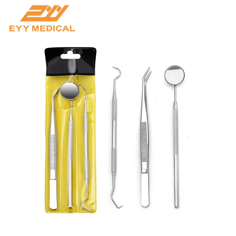 

Oral Care Tooth Cleaning Tools Stainless Steel Dental Tools Oral Mirror Remover Tartar From Teeth Dentist Clinical Cleaning Kit