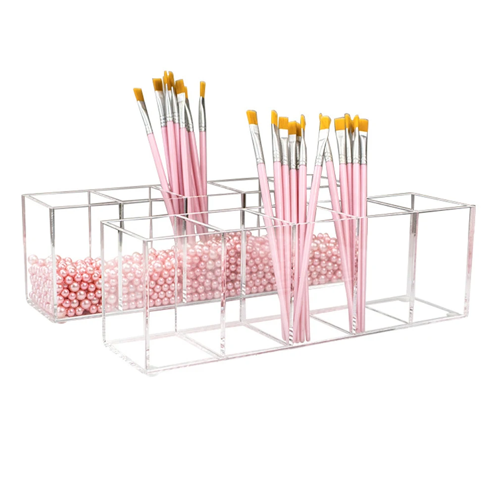 

Multi-Function Acrylic Makeup Storage Box Large Capacity Desktop Organizer Pen Holder Scratch Resistant Office